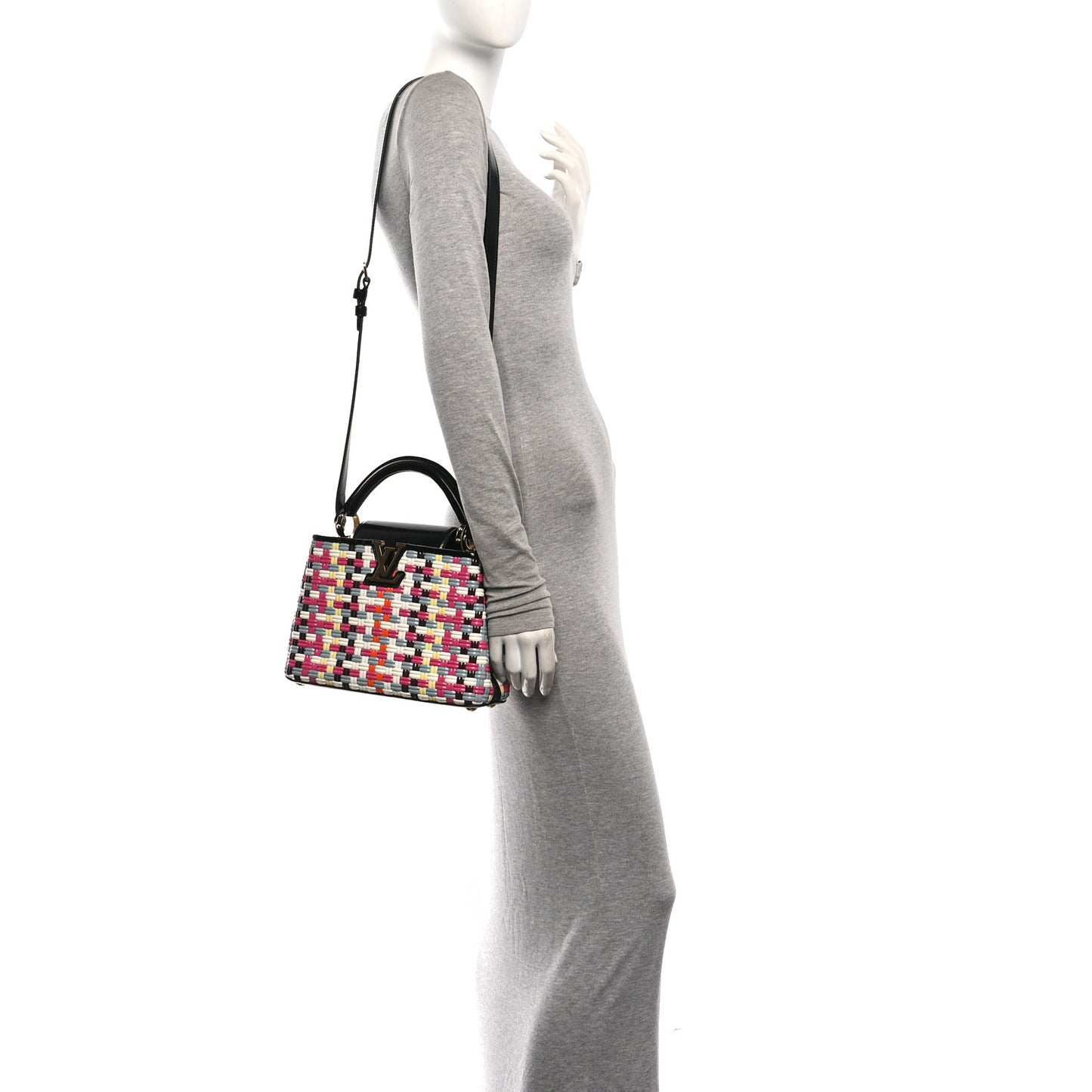 Taurillon Calfskin Guinguette Capucines BB Multicolor
