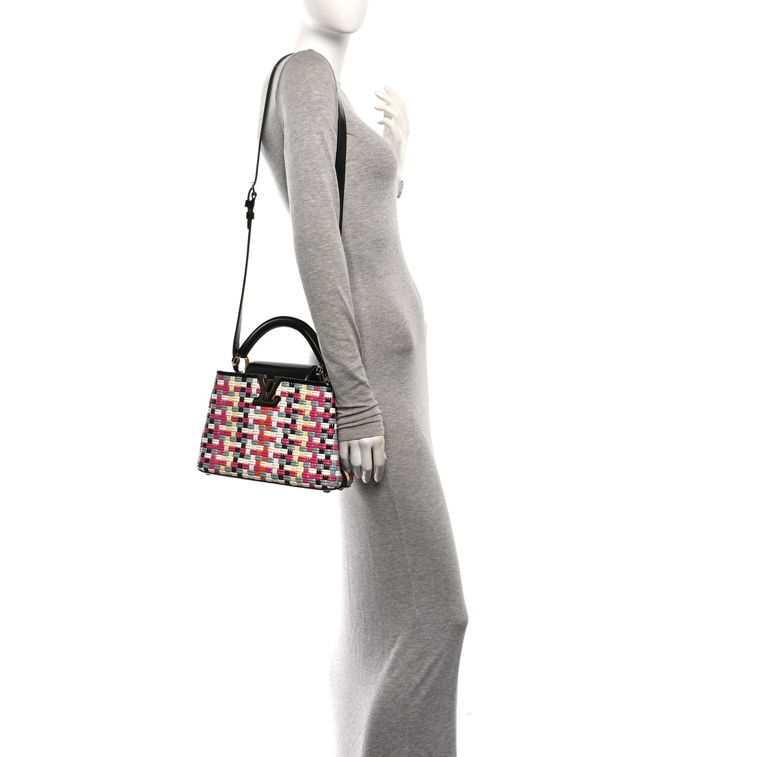 Louis Vuitton Taurillon Calfskin Guinguette Capucines BB Multicolor 2 of 9