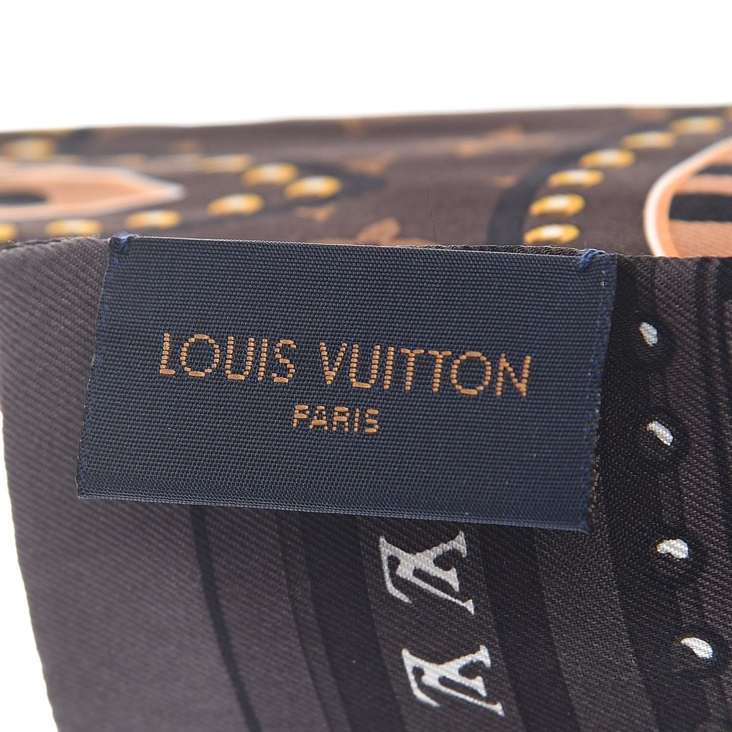 Silk Monogram LV World Bandeau Brown
