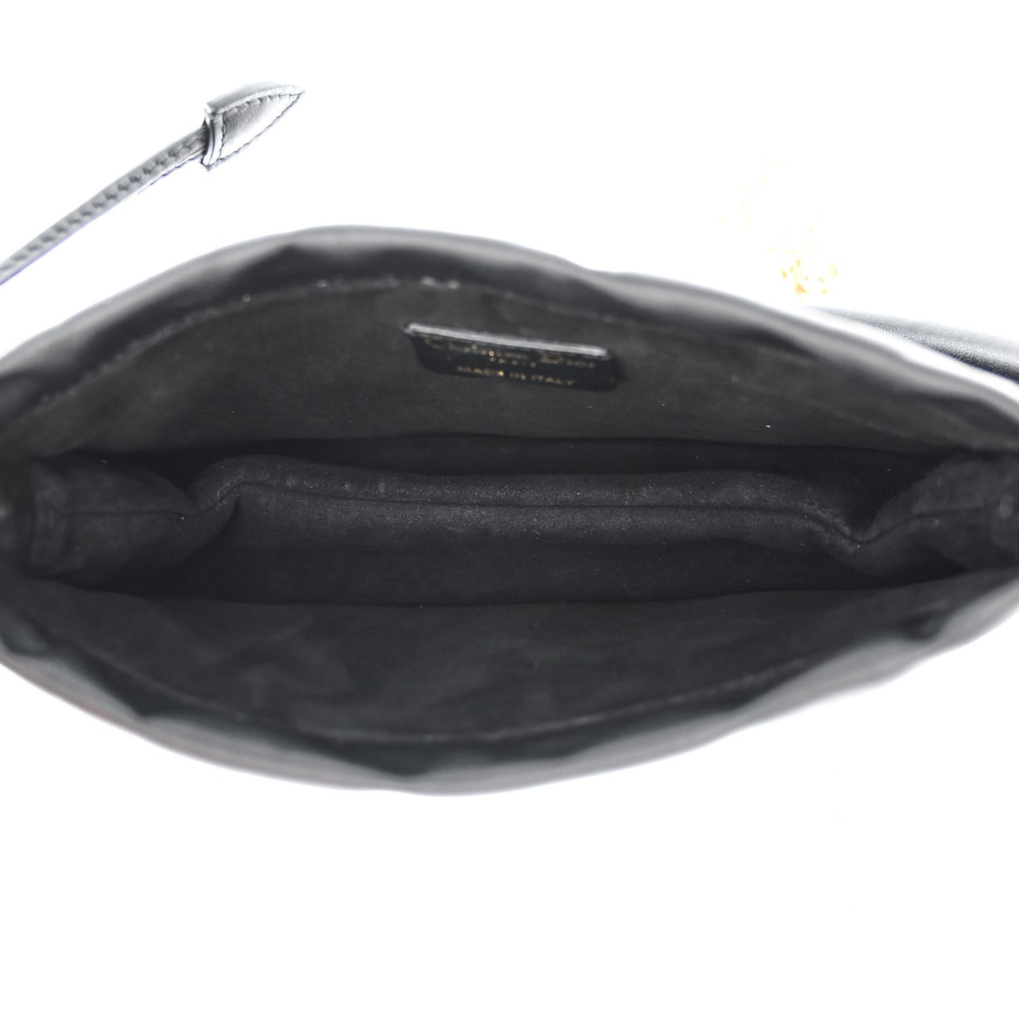Lambskin Cannage Milly Mini Drawstring Bag Black