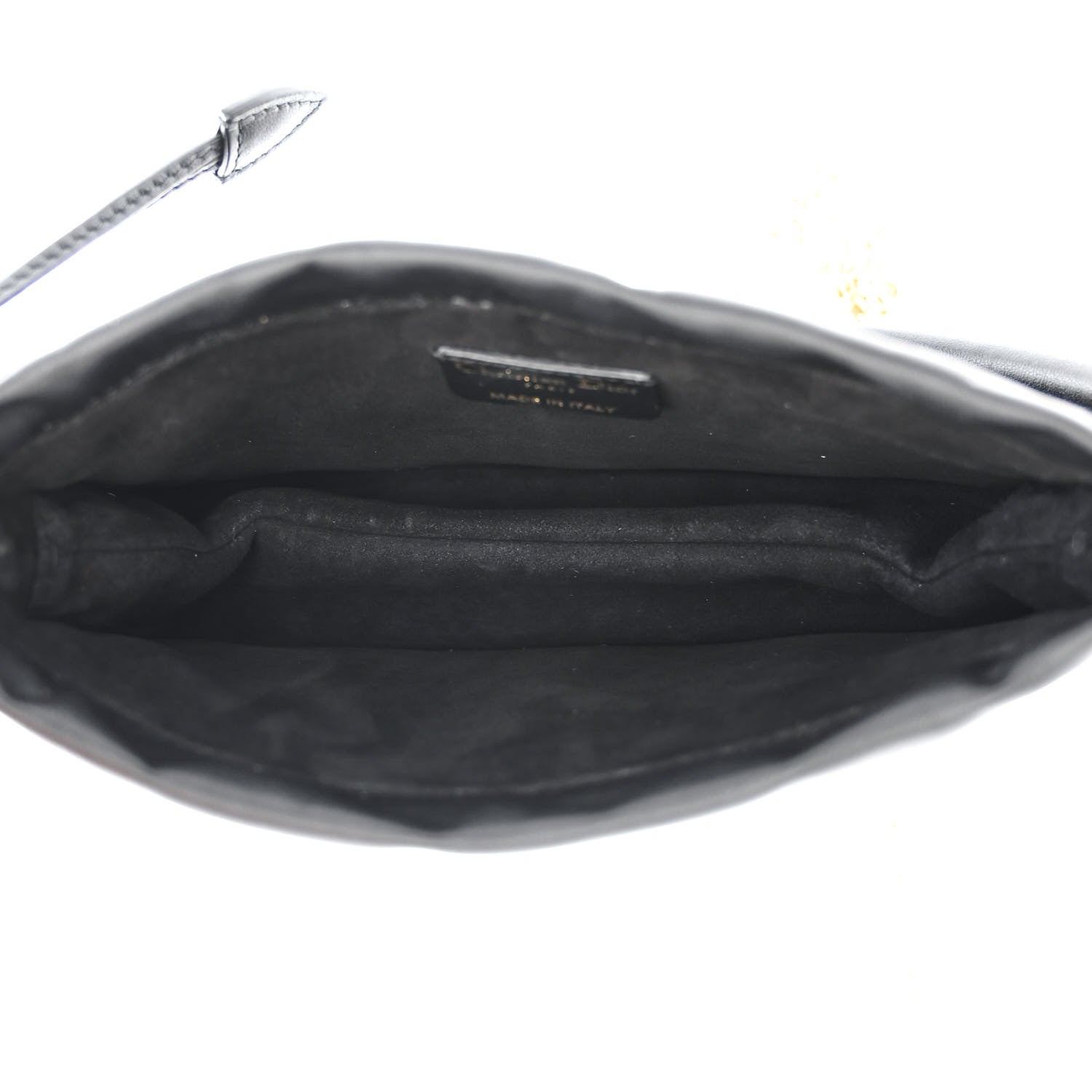 Christian Dior Lambskin Cannage Milly Mini Drawstring Bag Black 5 of 10