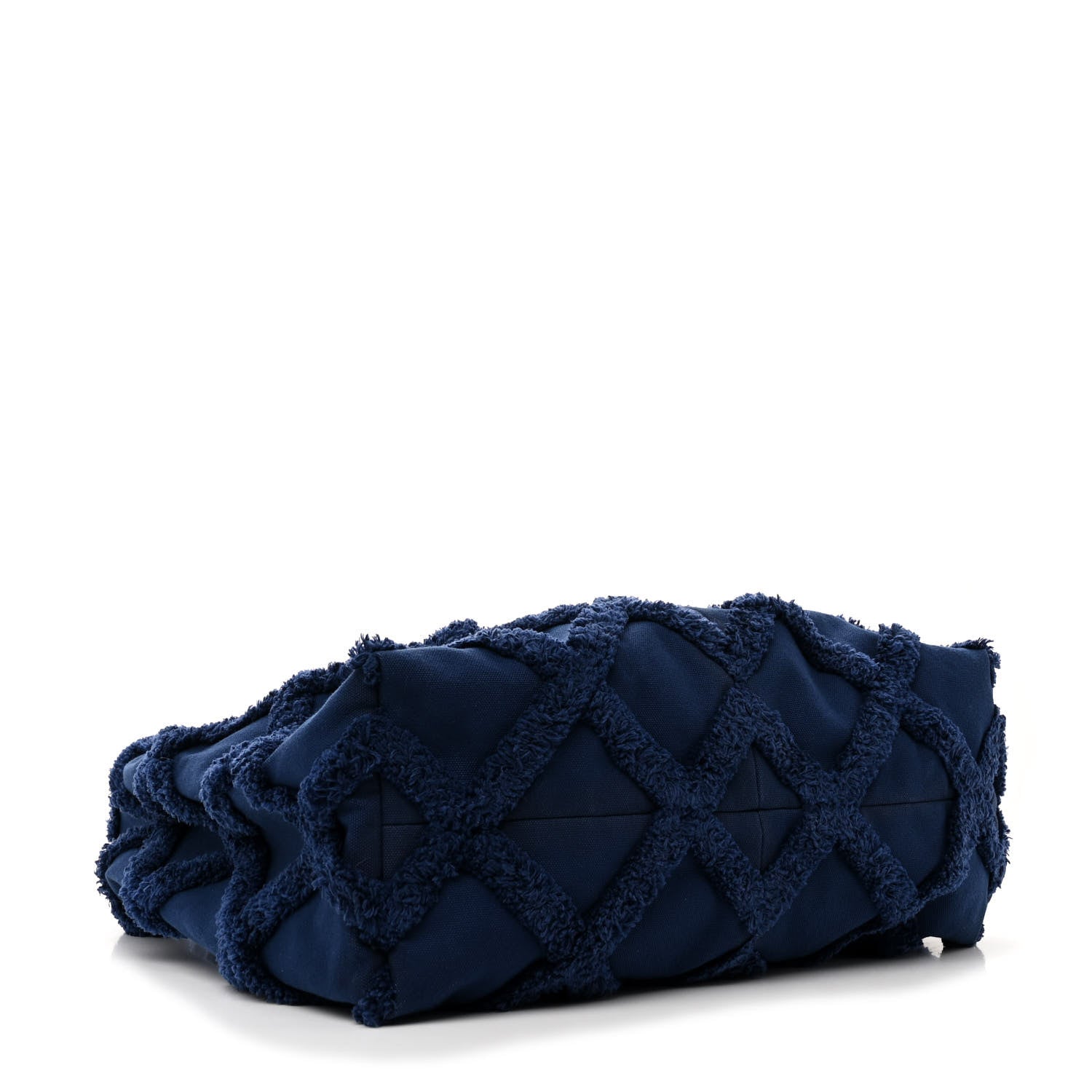 Chanel Cotton Canvas Large CC Embrace Hobo Navy 5 of 12