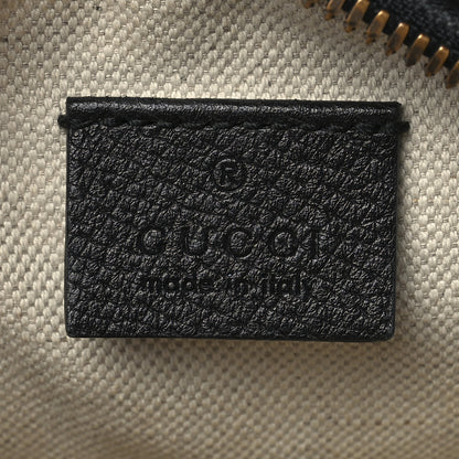 Gucci Velvet Calfskin GG Monogram Round Shoulder Bag Blue Beige 6 of 12