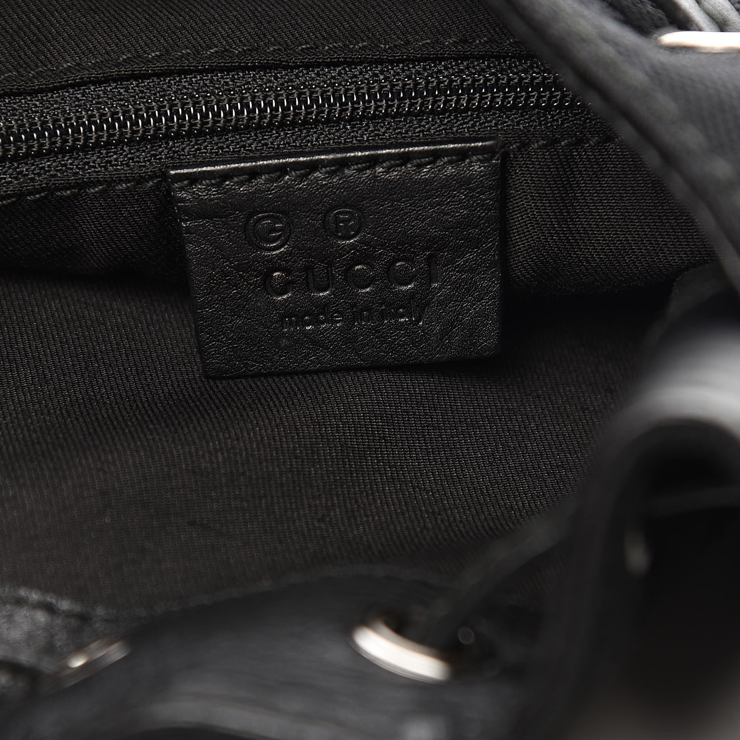 Gucci Horsebit Print Hobo Black 6 of 10