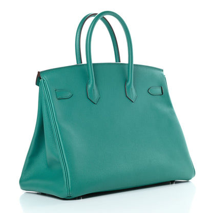Hermes Epsom Birkin 35 Bleu Paon 3 of 10