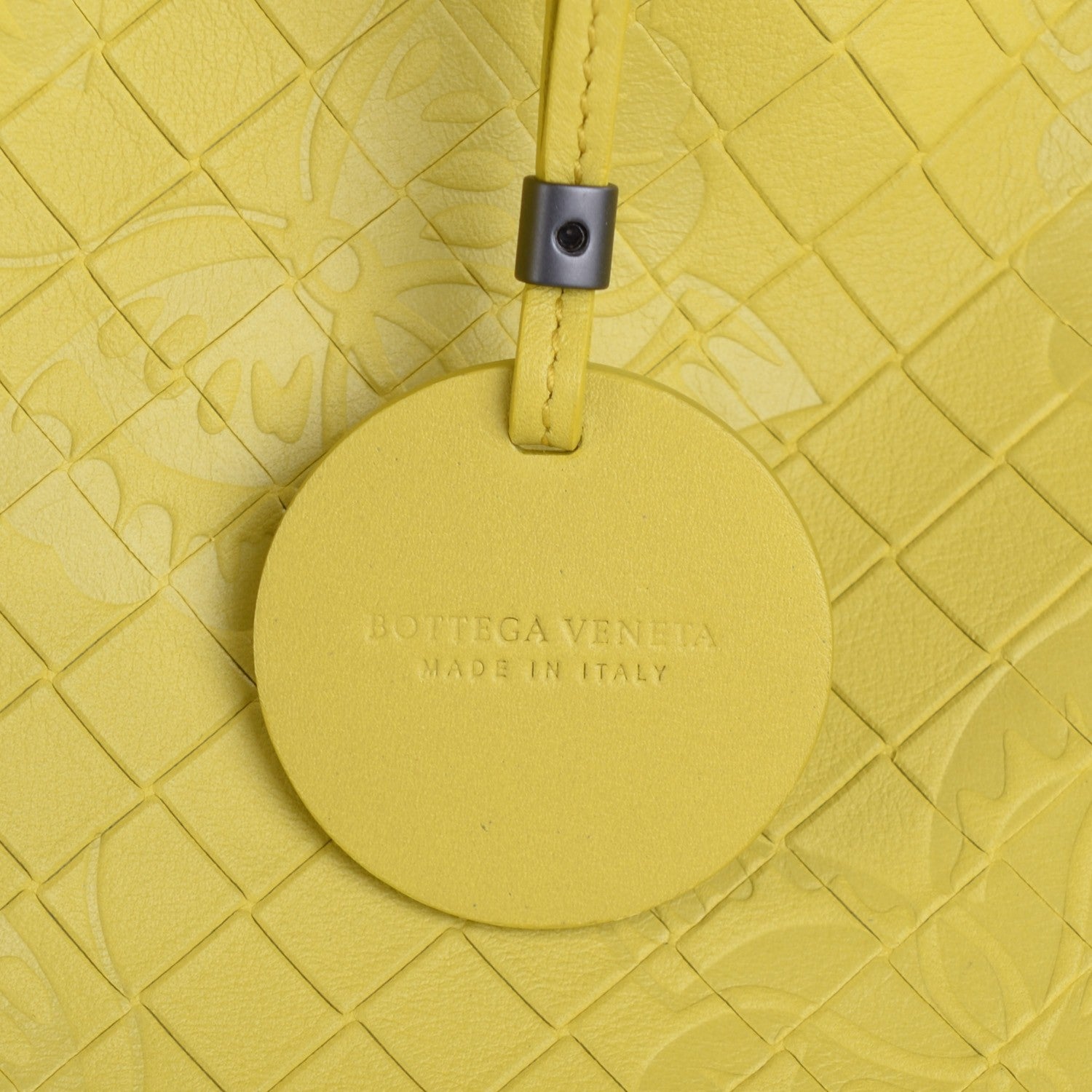 Bottega Veneta Calfskin Intrecciomirage Intarsio Large Tote Lime 8 of 8