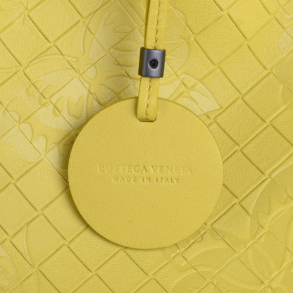 Bottega Veneta Calfskin Intrecciomirage Intarsio Large Tote Lime 8 of 8