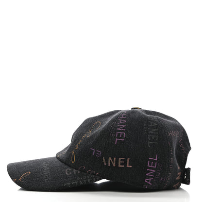 Chanel Denim Mood Cap Hat Black 4 of 8