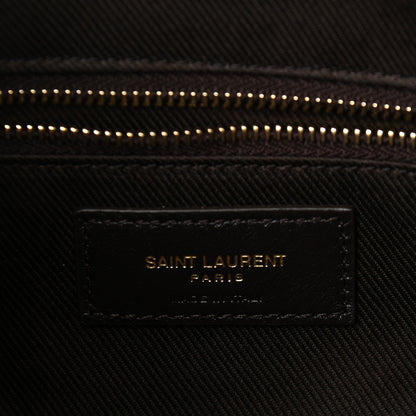 Saint Laurent Canvas Smooth Calfskin Le Monogramme Crossbody Bag Chestnut 6 of 9
