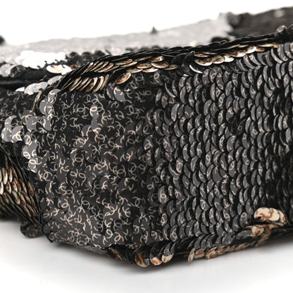 Chanel Sequin Single Flap Black 10 of 11