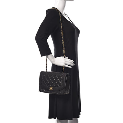 Chanel Lambskin Quilted Medium Single Flap Black 2 of 14