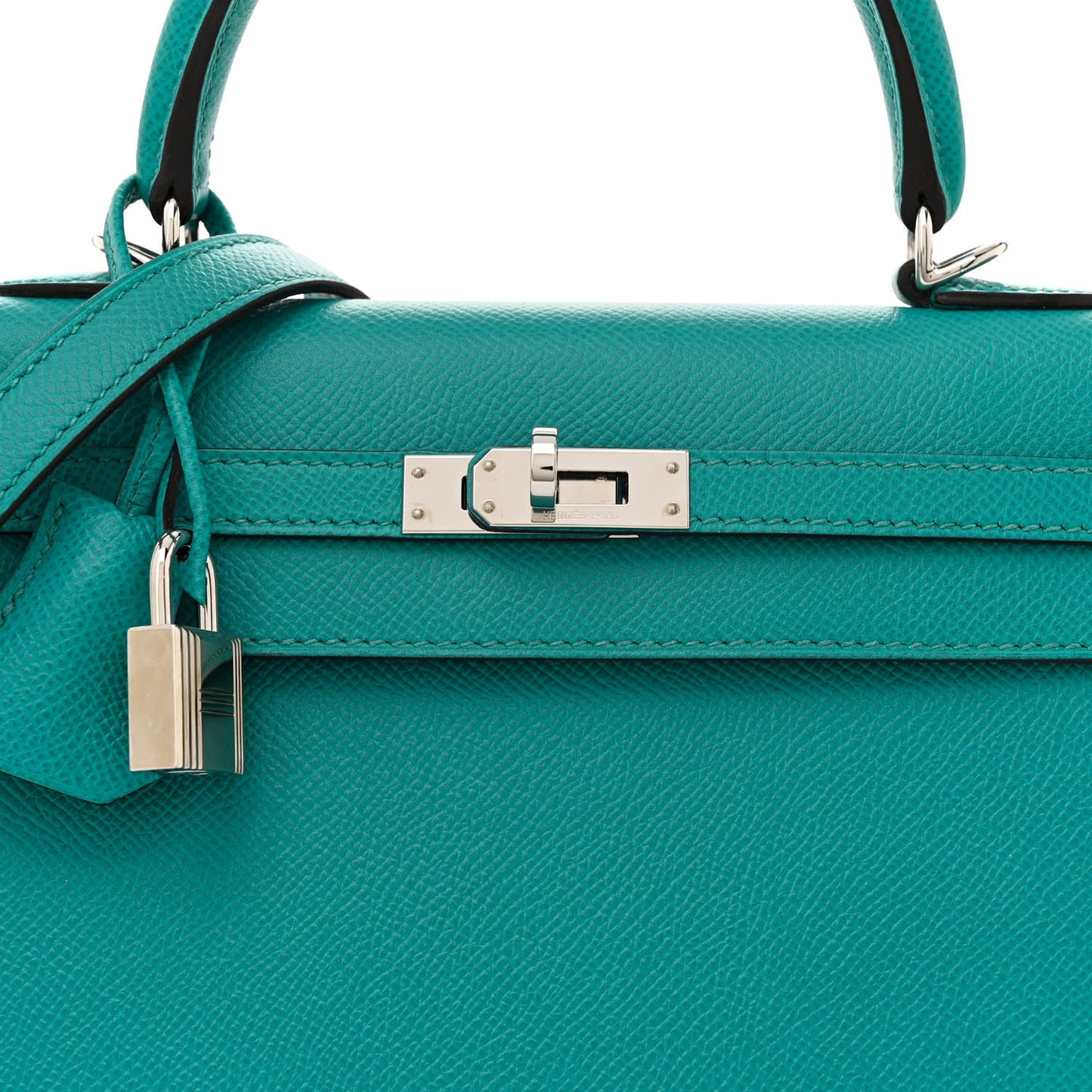 Epsom Kelly Sellier 25 Bleu Paon