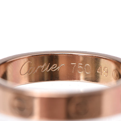 Cartier 18K Pink Gold 3.5mm LOVE Wedding Band Ring 49 4.75 3 of 6