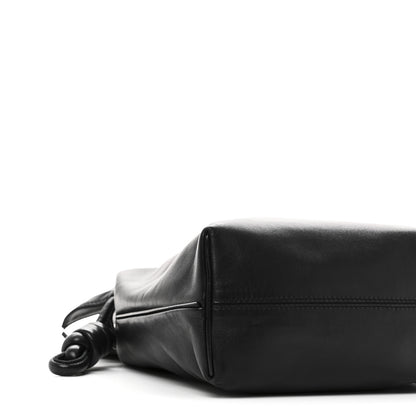 Loewe Calfskin Flamenco Knot Bag Black 9 of 10