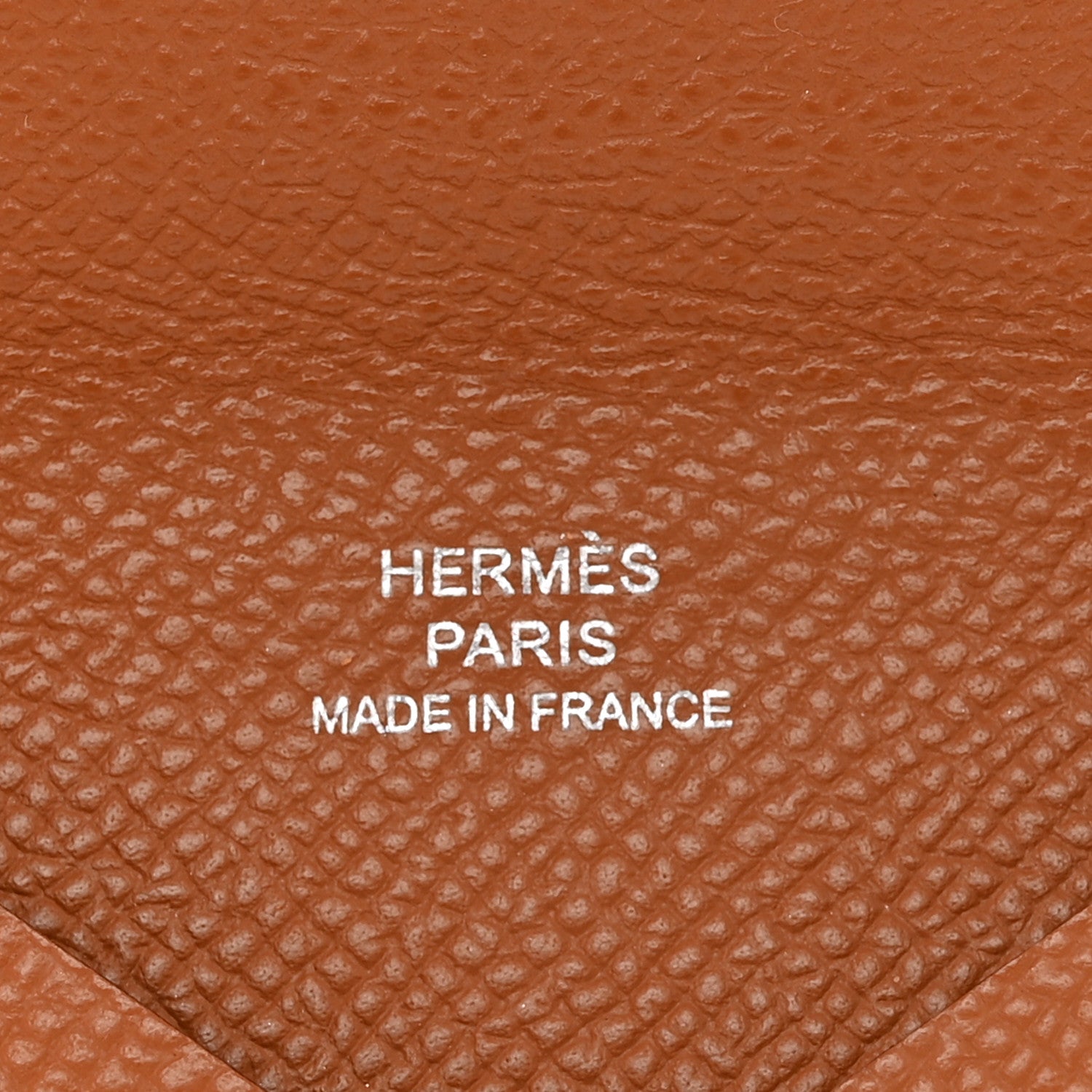 Hermes Epsom Calvi Card Case Gold 5 of 7
