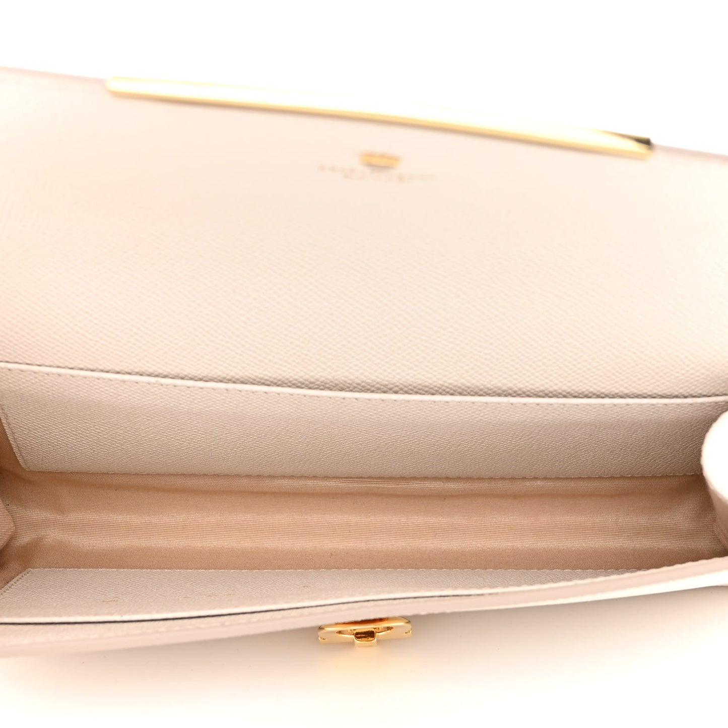 Hammered Calfskin Mini Gancini Icona Bag Bone Copper