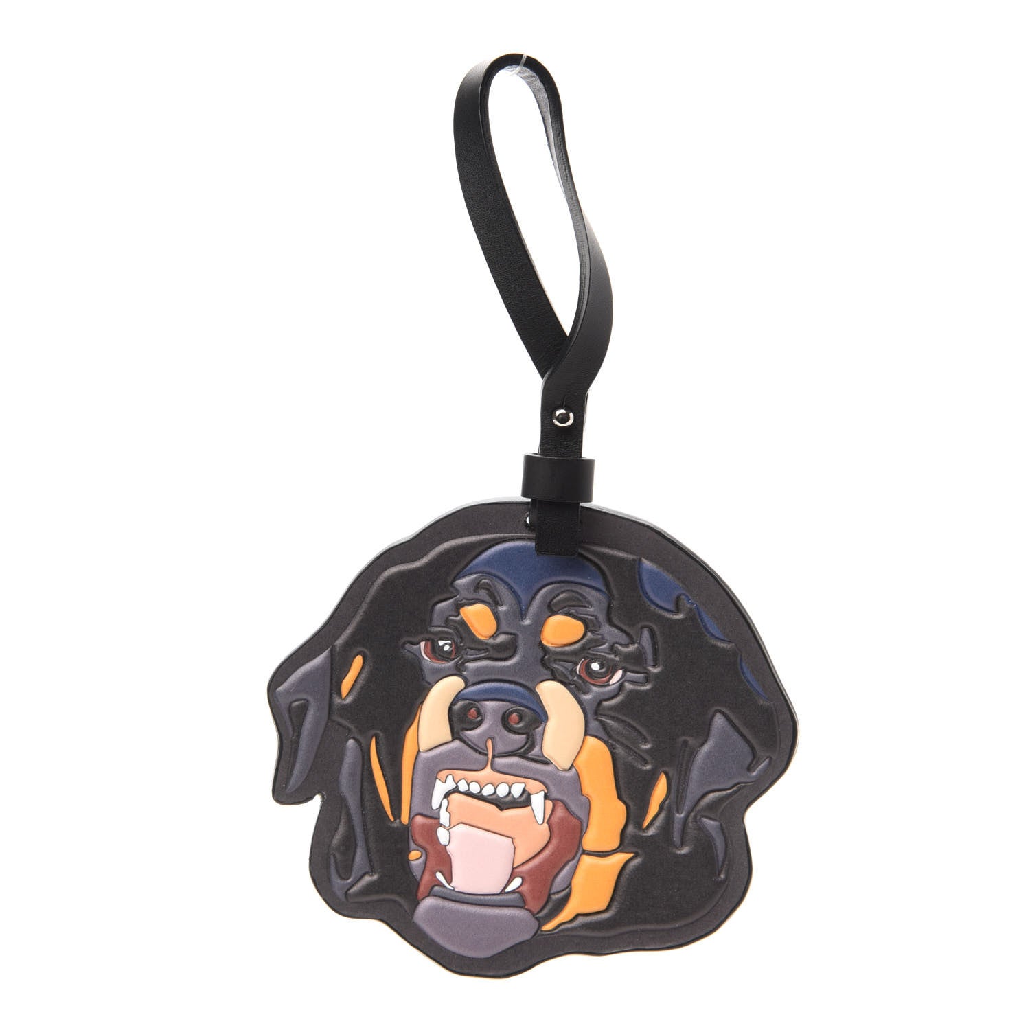 Givenchy Calfskin Rottweiler Bag Charm Black 1 of 8