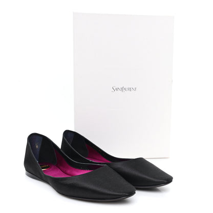 Saint Laurent Raso Regale Ballerina Flats 37 Nero 10 of 10