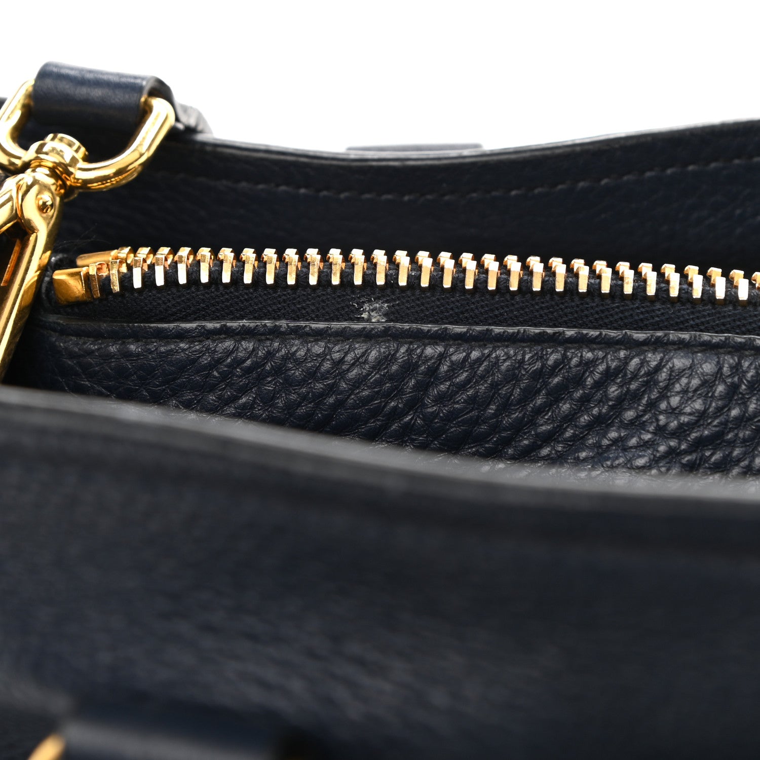 Prada Vitello Daino Tote Bluette 10 of 11
