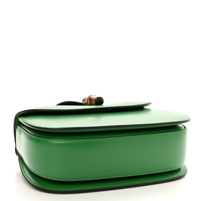 Gucci Boarded Dyana Lux Calfskin Web Small Bamboo 1947 Top Handle Bag Spring Green 5 of 10