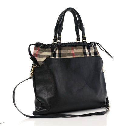 Burberry Calfskin House Check Big Crush Black 3 of 21