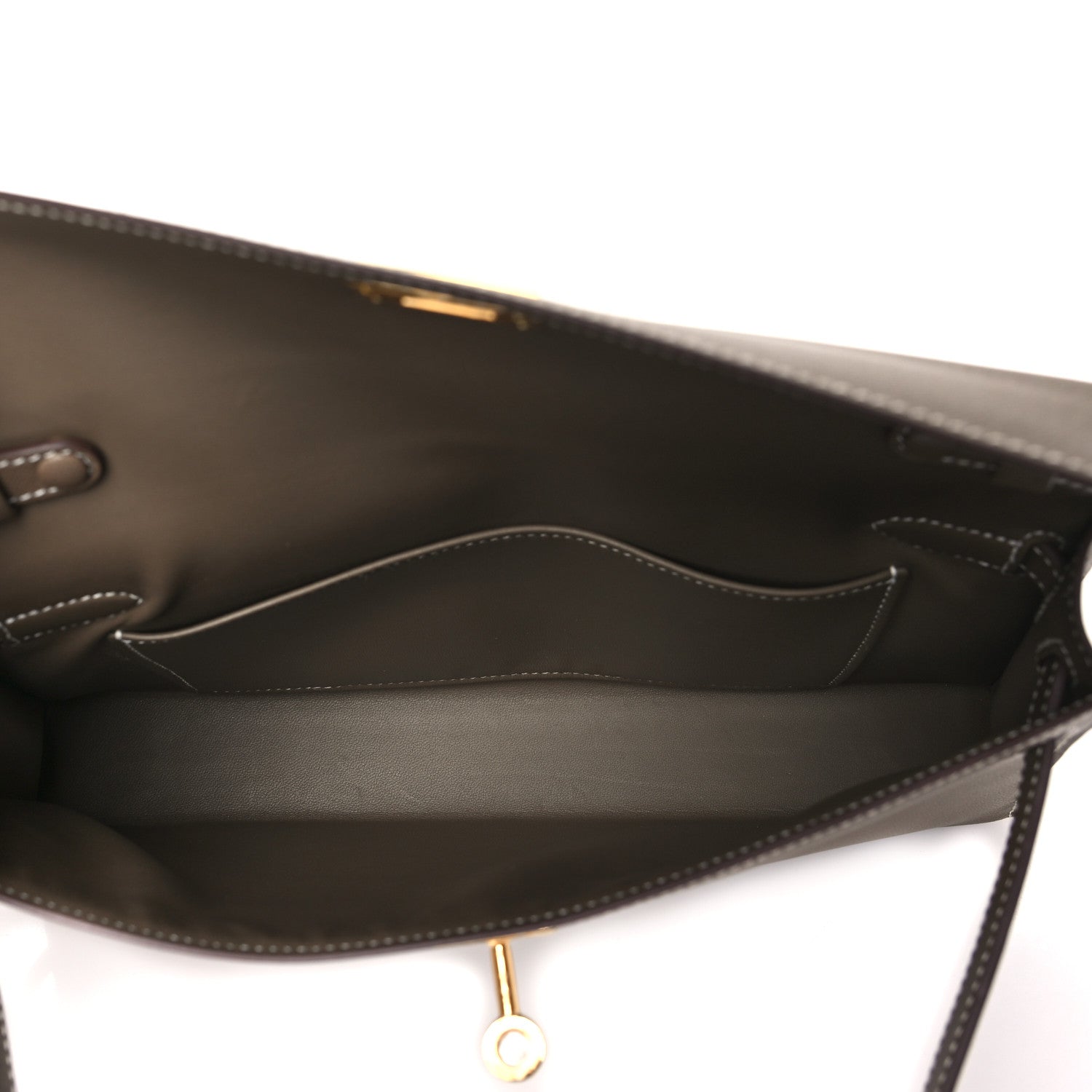 Hermes Madame Calfskin Kelly Elan Etoupe 5 of 11