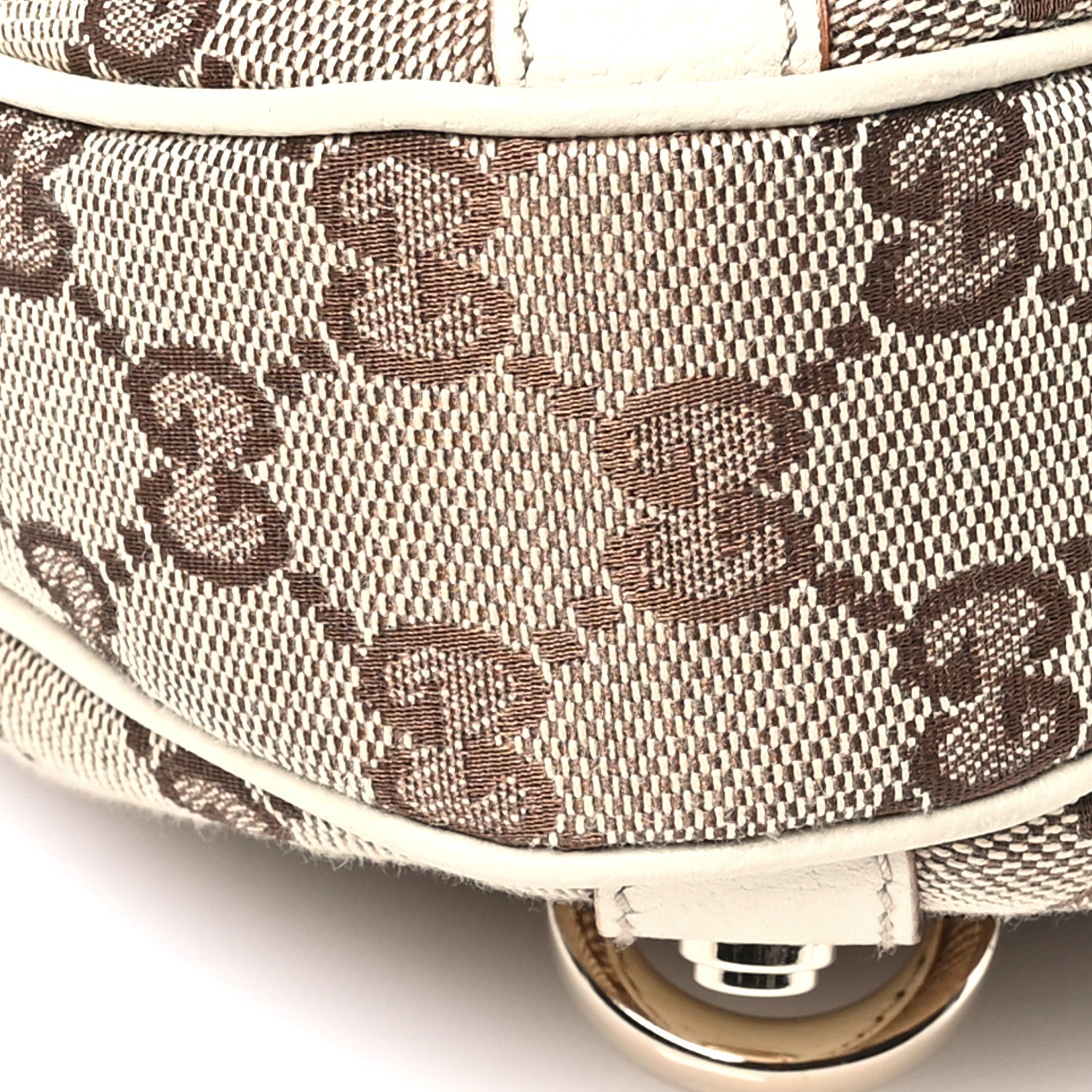 Gucci Monogram Medium Abbey D Ring Hobo Off White 9 of 11