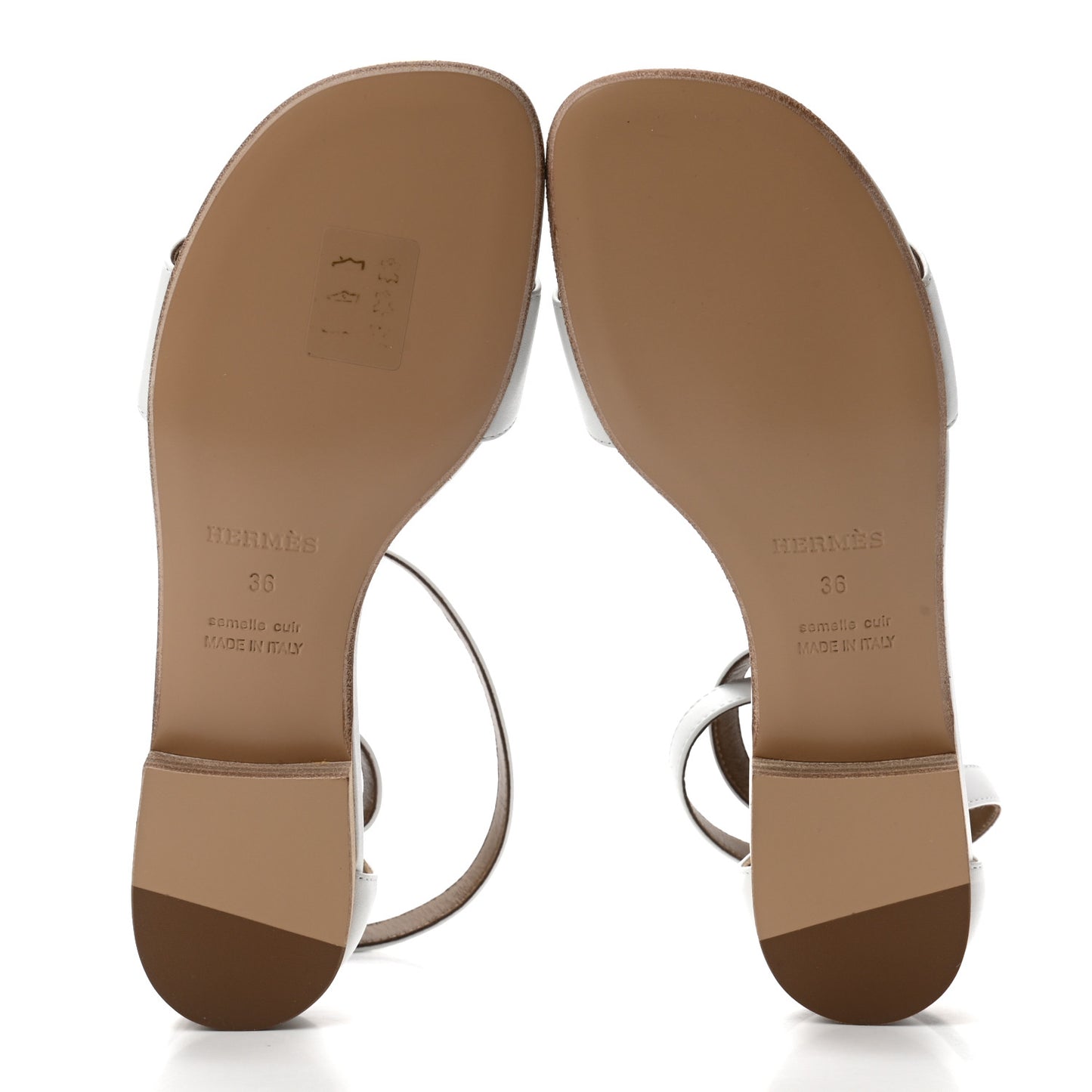 Calfskin Baia Sandals 36 White