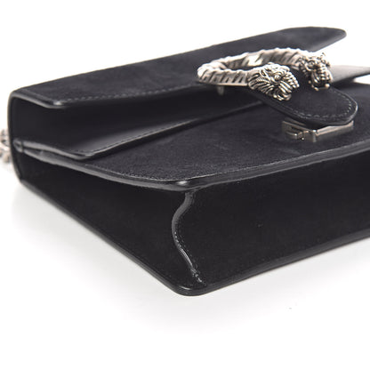Gucci Suede Mini Dionysus Shoulder Bag Black 8 of 9