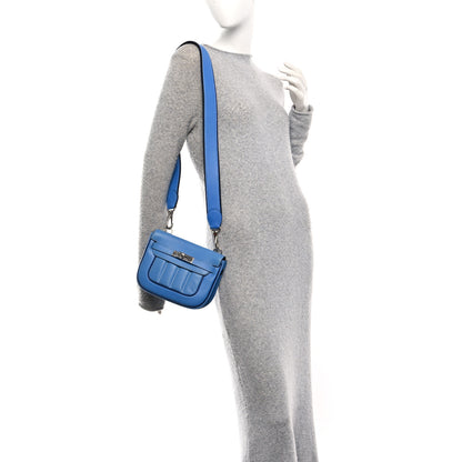 Hermes Veau Swift Mini Sac Berline Bleu Paradis Bleu Saphir 2 of 10