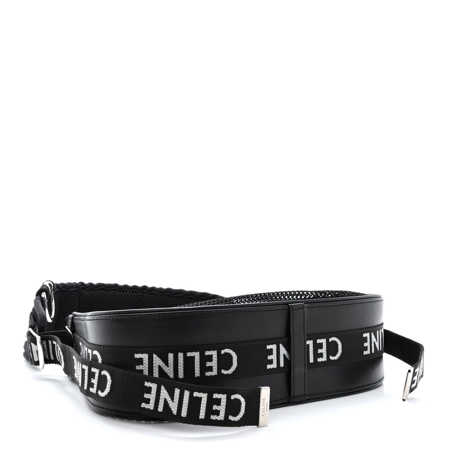 Celine Mesh Ava Trekking Shoulder Bag Black 4 of 12