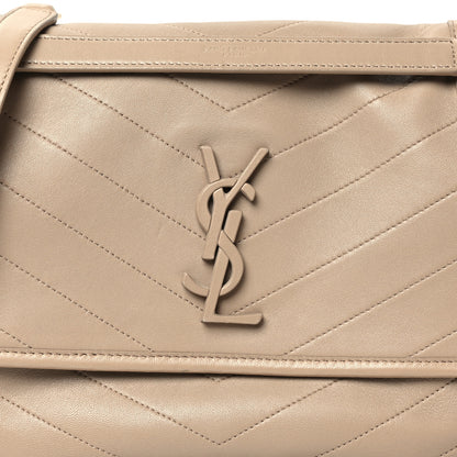 Saint Laurent Lambskin Matelasse Monogram Medium Niki Chain Satchel Dark Beige 8 of 11