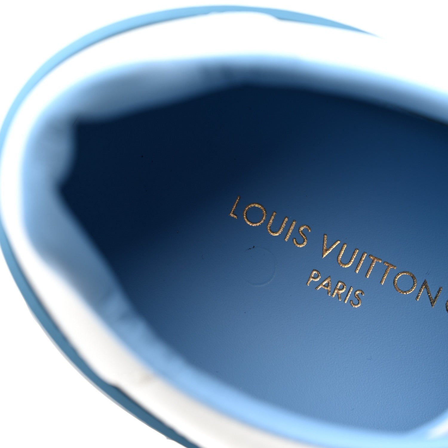 Louis Vuitton Calfskin Time Out Bow Sneakers 40 Blue 9 of 11