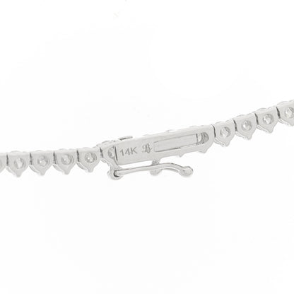 Parker & West by FASHIONPHILE 14K White Gold Diamond 13.20ctw Riviera Necklace 6 of 7