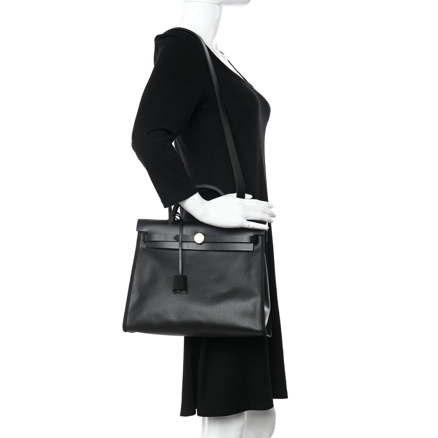 Toile H Berline Vache Hunter Herbag Zip PM 31 Black Ecru