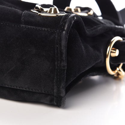 Balenciaga Baby Daim Suede Gold Metallic Edge Hardware Mini City Black 10 of 10
