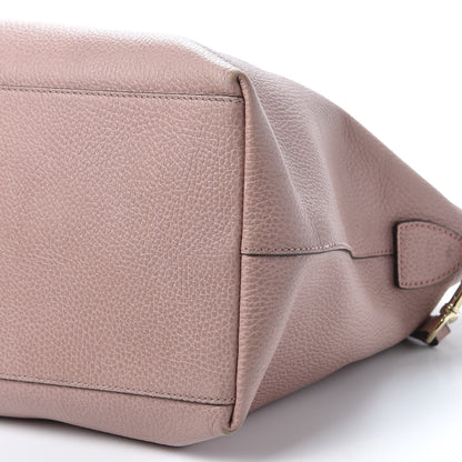 Gucci Dollar Calfskin Large GG Charm Dome Satchel Tote Soft Pink 6 of 13
