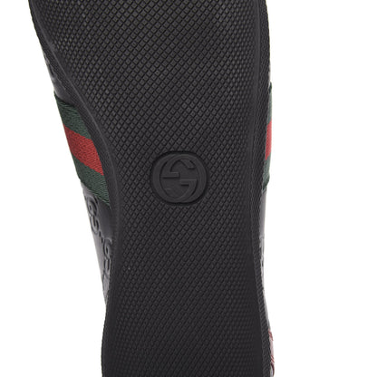 Gucci Guccissima Womens Web Sneakers 40 Black 7 of 8