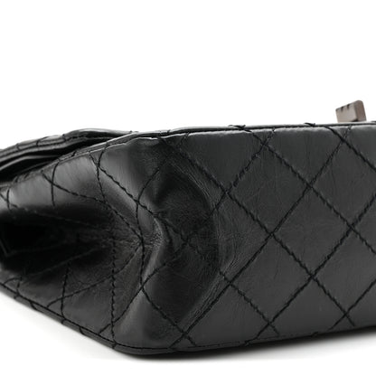 Chanel Aged Calfskin Quilted 2.55 Reissue 225 Flap So Black 9 of 11