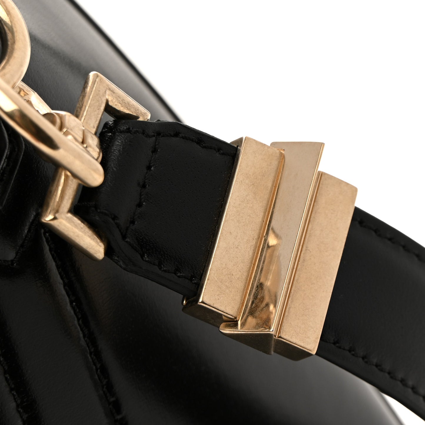 Shiny Lord Calfskin Medium Antigona Black