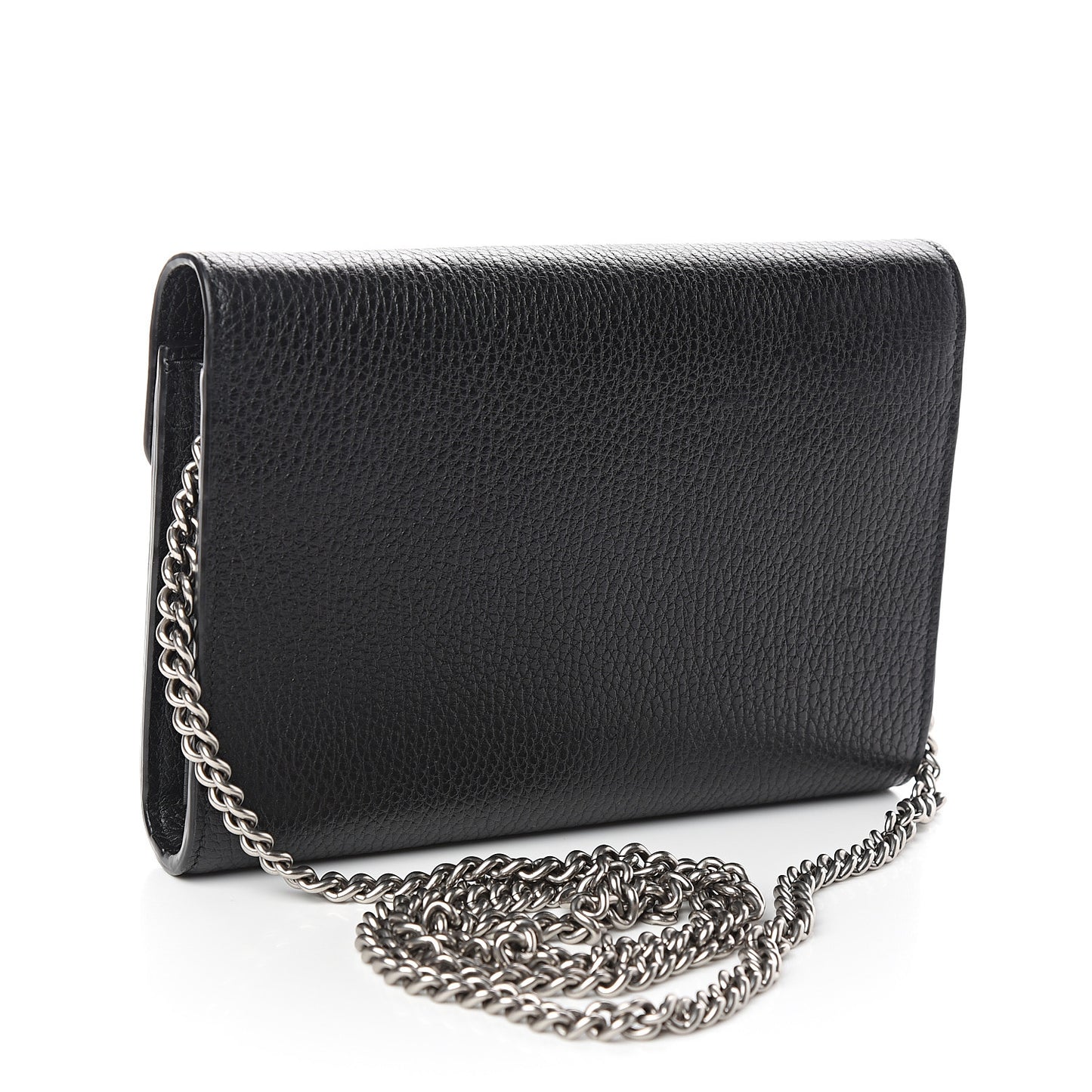 Calfskin Mini Dionysus Chain Wallet Black