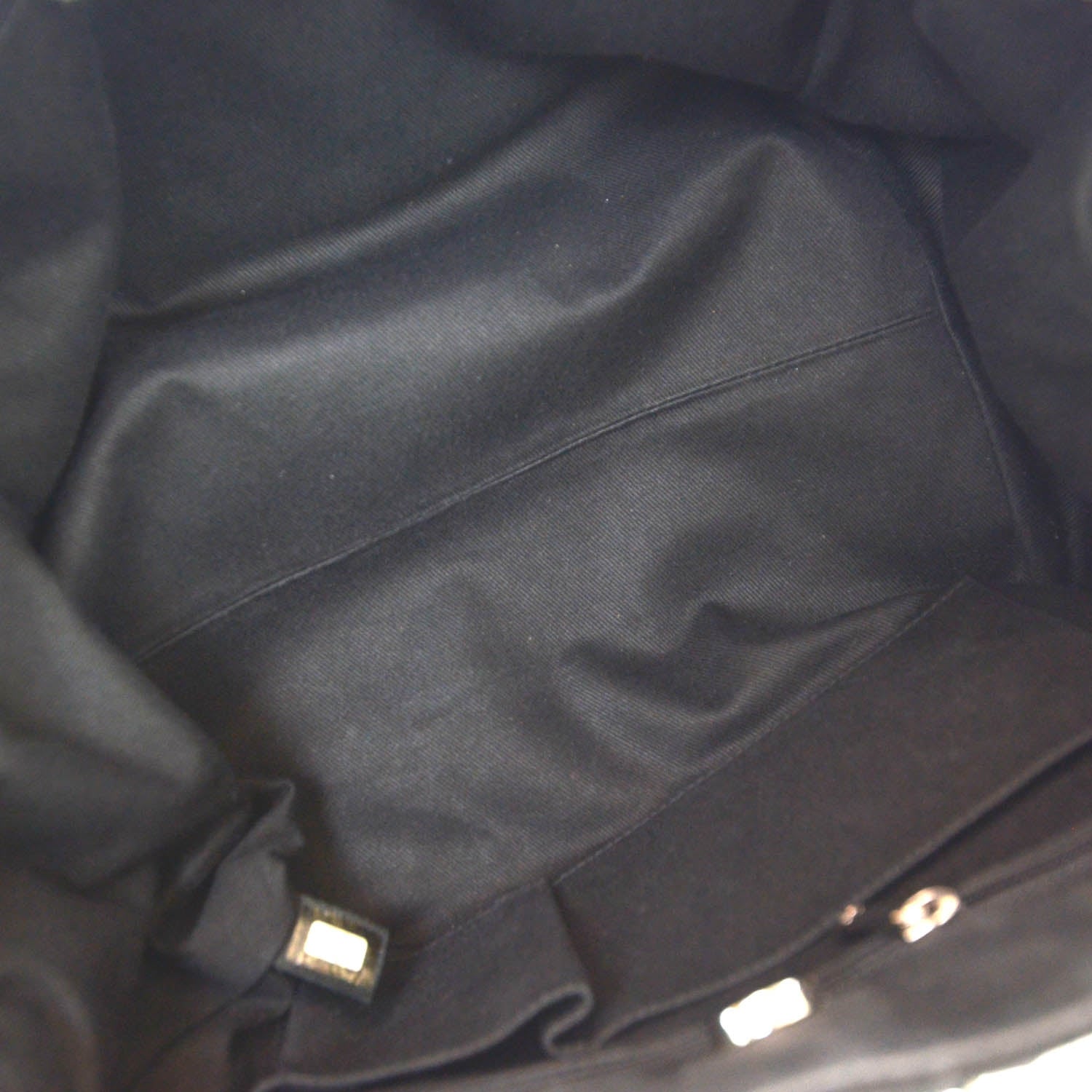 Chanel Canvas Chevron Large Tote Black 8 of 8