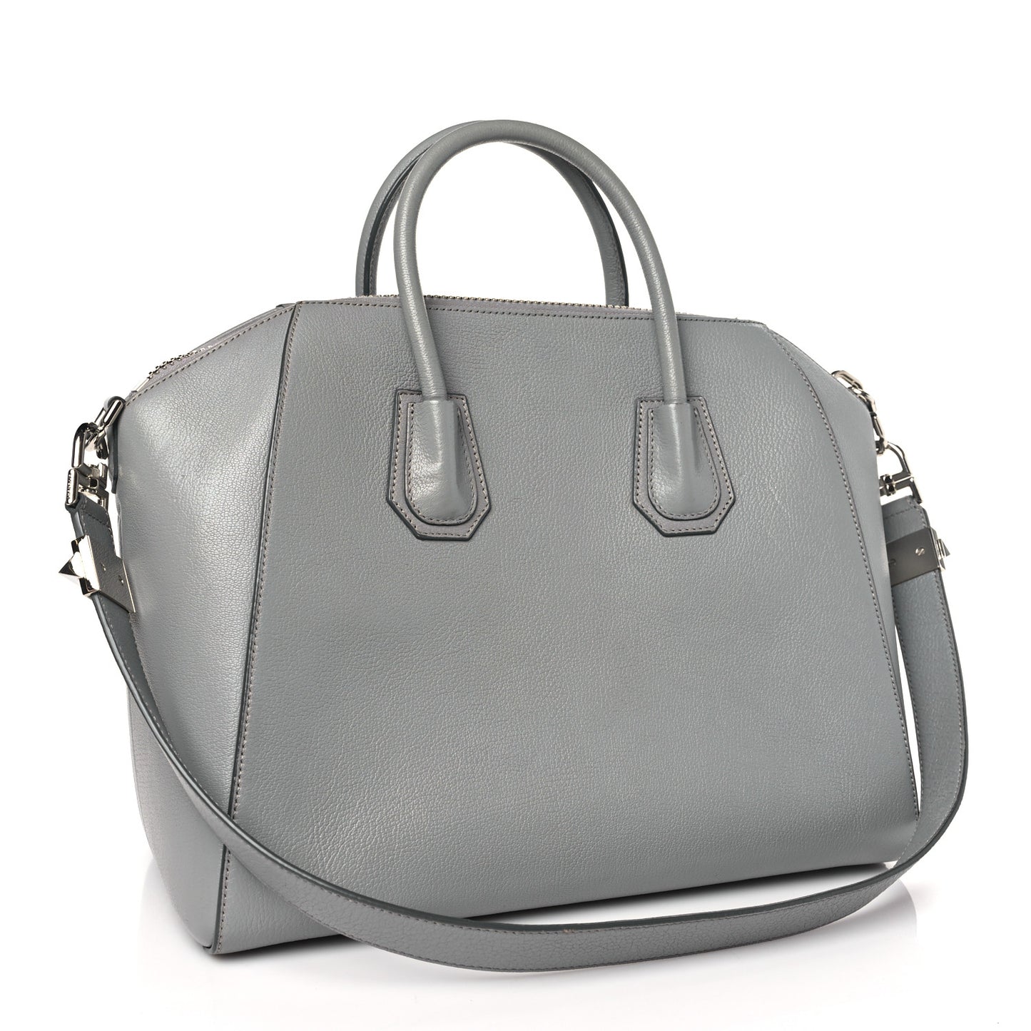 Sugar Goatskin Medium Antigona Pearl Grey