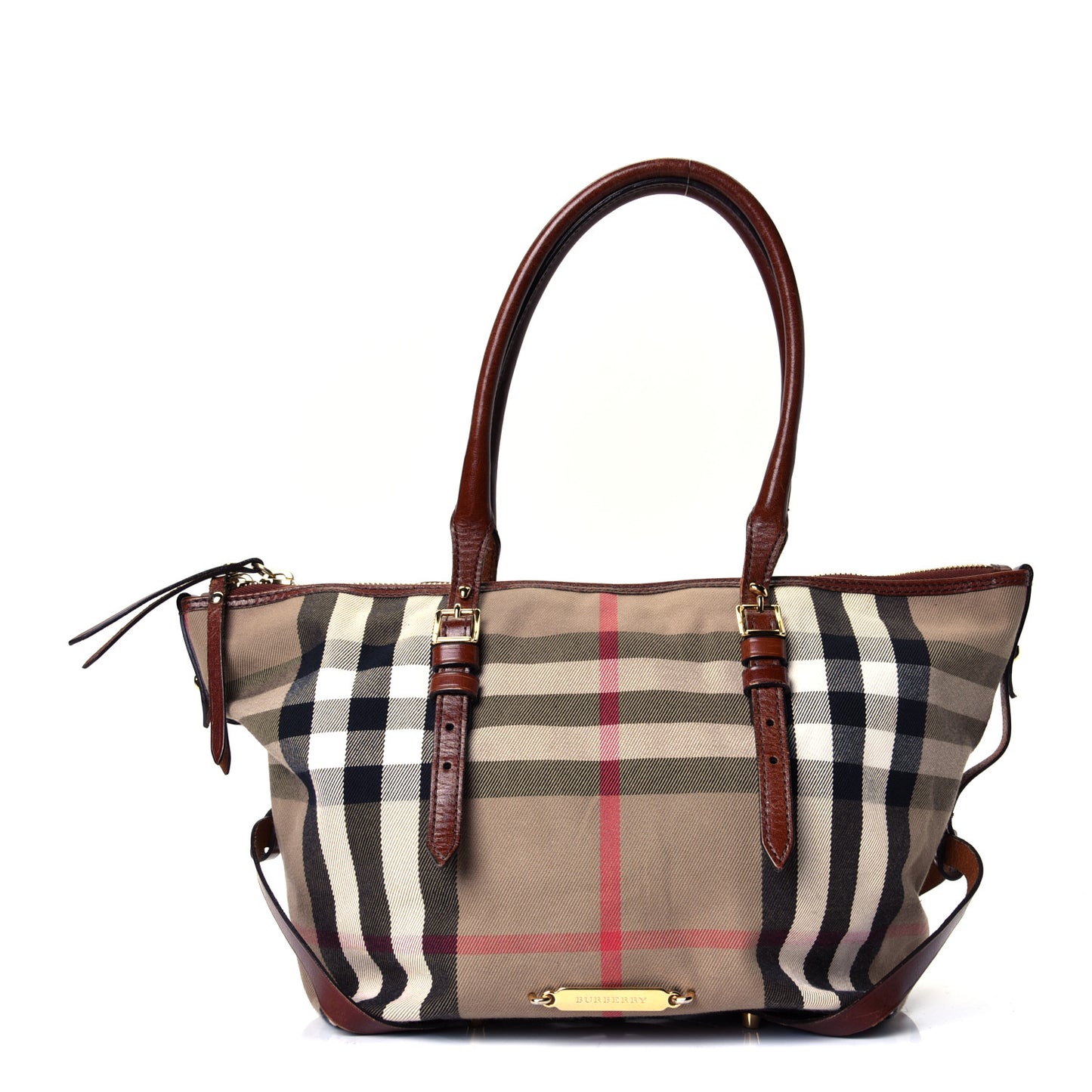House Check Small Salisbury Tote Dark Tan