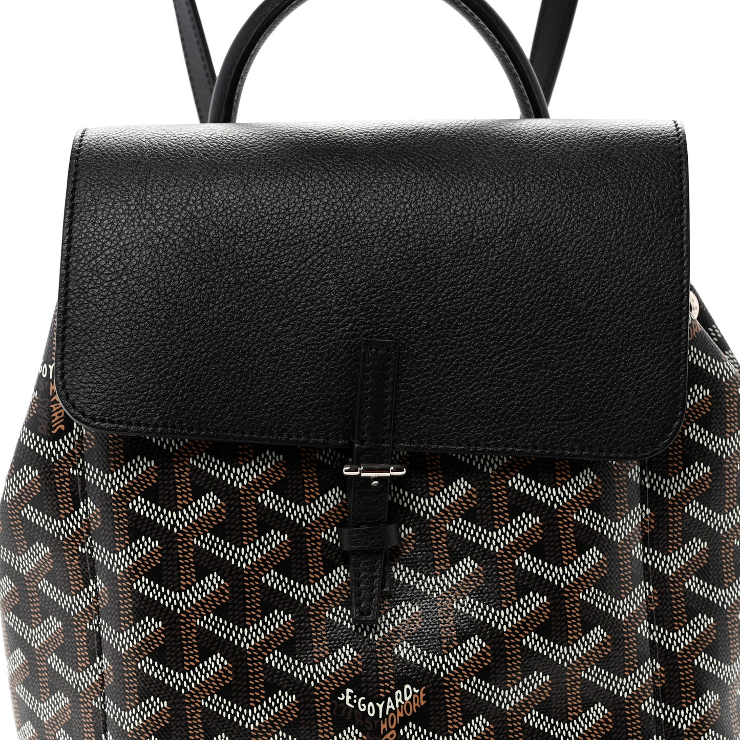 Goyardine Calfskin Mini Alpin Backpack Black