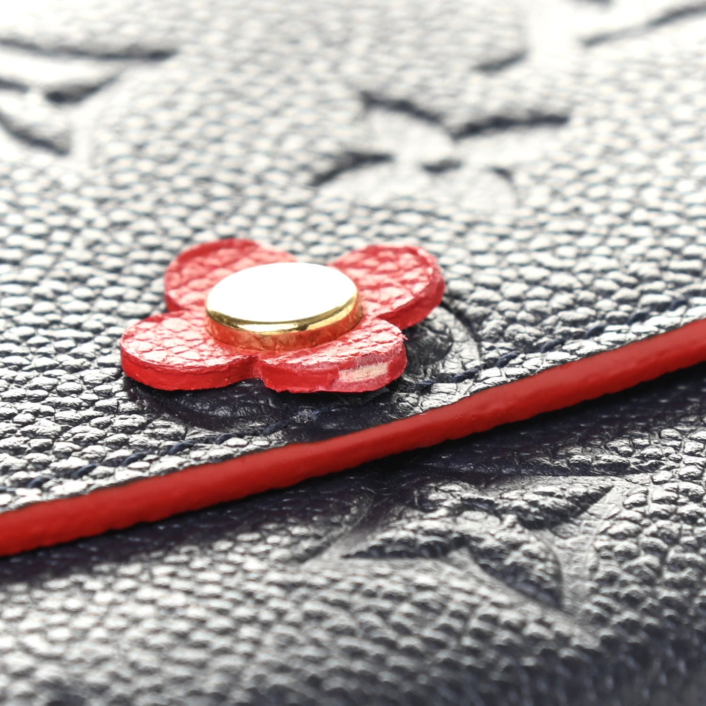 Empreinte Bloom Flower Emilie Wallet Marine Rouge