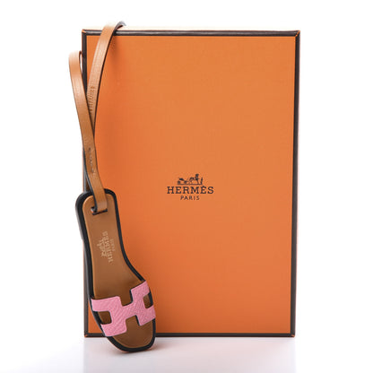 Hermes Epsom Butler Calfskin Hunter Oran Nano Bag Charm Rose Confetti Sable 5 of 5