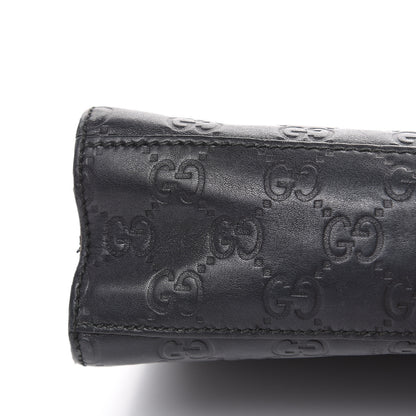 Gucci Guccissima Medium Emily Chain Shoulder Bag Black 12 of 27