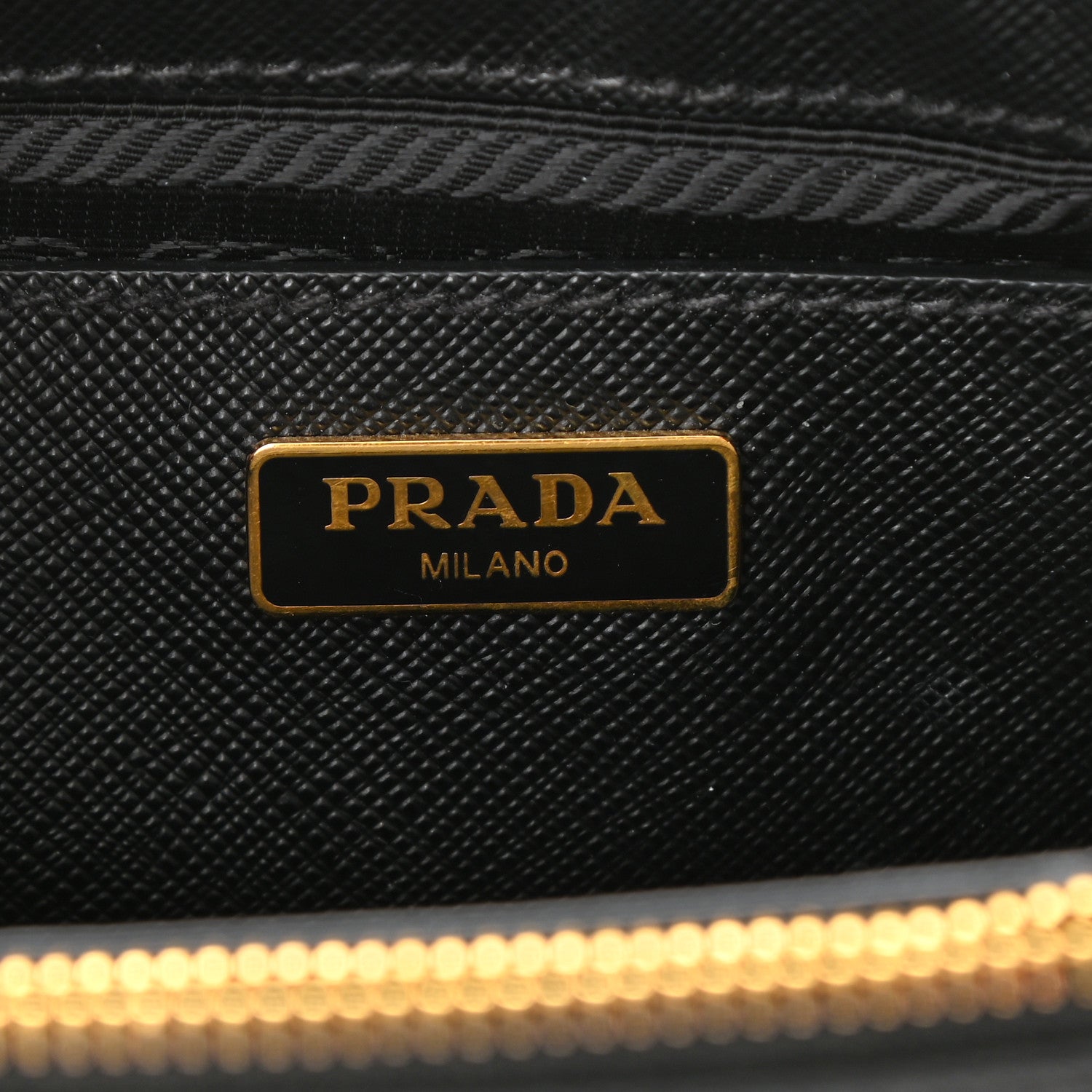Prada Saffiano Lux Micro Galleria Double Zip Tote Black 6 of 8