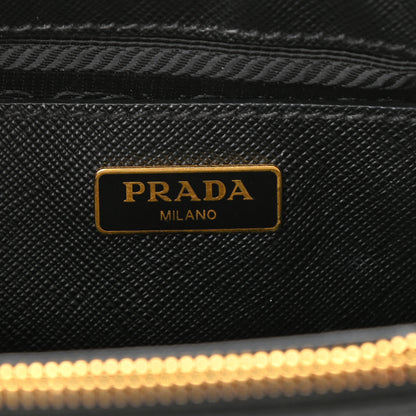 Prada Saffiano Lux Micro Galleria Double Zip Tote Black 6 of 8